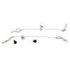 RC Car Accessories for Traxxas for Hsp for Arrma for Axial Ecx 1/10 RC Car Spare 2Pcs Anti-Lost Body Shell Wire Clip Pin with Screw Retainer RC Car Upgrade Parts(Silver) view 2