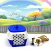 3D Printed Dog with Dog Kennel, 3.5" Articulated English Bulldog Puppy Animal Toy, Man's Best Friend, Fidget Toy, Office and Home Decor - ADSET3-EB-BK view 1
