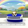 3D Printed Dog with Dog Kennel, 3.5" Articulated English Bulldog Puppy Animal Toy, Man's Best Friend, Fidget Toy, Office and Home Decor - ADSET3-EB-BK view 2