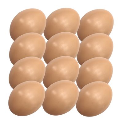 12Pcs Blank Easter Eggs for DIY Decoration Paintable Egg Decor for Easter Party and Home Decor Vibrant Crafting Supplies