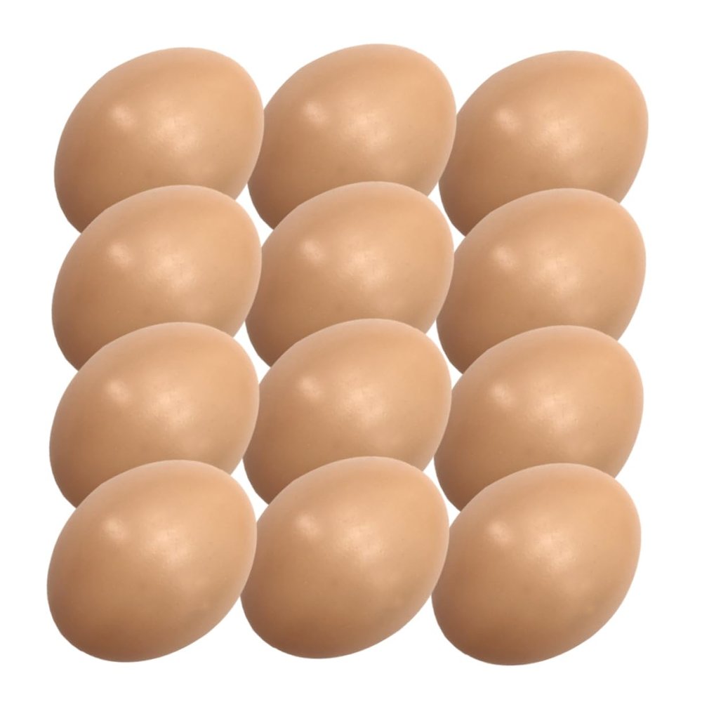 12Pcs Blank Easter Eggs for DIY Decoration Paintable Egg Decor for Easter Party and Home Decor Vibrant Crafting Supplies