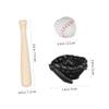 1Set Baseball Kit DIY House Decoration Realistic Baseball Bat Glove Model for Dollhouse Accessories Creative Sports Lovers view 3