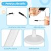 4 Pcs Adjustable Doll Display Stands, PVC Racks for 13-18 Dolls, White Supports for Doll Organization and Action Figures view 4