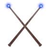 MagicRanger Light Up Wizard Magic Wands with Sound 2PCS Illuminating Witch Wand Set for Kids Cosplay Birthday Party Favors, Leaf view 1
