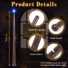 MagicRanger Light Up Wizard Magic Wands with Sound 2PCS Illuminating Witch Wand Set for Kids Cosplay Birthday Party Favors, Leaf view 2