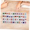 Abaodam 48Pcs National Flag Mahjong Game Set Push Tiles for Adults Innovative Gameplay with Building Blocks for Parties and Home Entertainment view 4