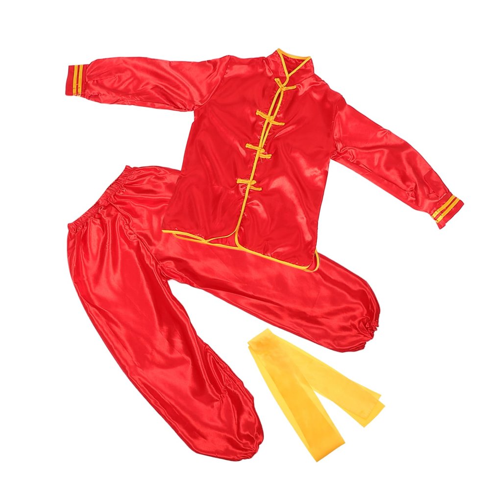 1Set Kung Fu Suit Comfortable Tai Chi Clothing for Martial Arts Performance Breathable Distinctive Style Versatile for Kung Fu Tai Chi Practices Long