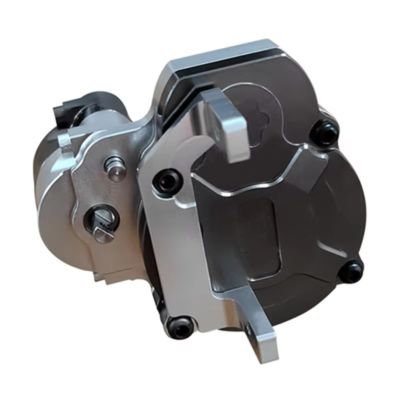 RC Car Center Gearbox for FMS for Land for Cruiser for LC80 for FCX18 1/18 Aluminum Transmission Gear Cover Gear Kit Rc Toy Parts servo Arm Not Included(Gray)