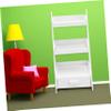 2 pcs Miniature Scene Furniture Storage Shelf White Dollhouse Decor Three Tiered Mini Furniture Model for Home Display Creative Storage High Grade Construction view 3
