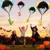 Rdogeia 8PCS Valentines Day Gifts for Kids Dinosaur Parachute Toy Hand Throwing Flying Toys for Kids Boys Girls,Valentine School Classroom Exchange view 2