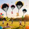 Rdogeia 8PCS Valentines Day Gifts for Kids Dinosaur Parachute Toy Hand Throwing Flying Toys for Kids Boys Girls,Valentine School Classroom Exchange view 4