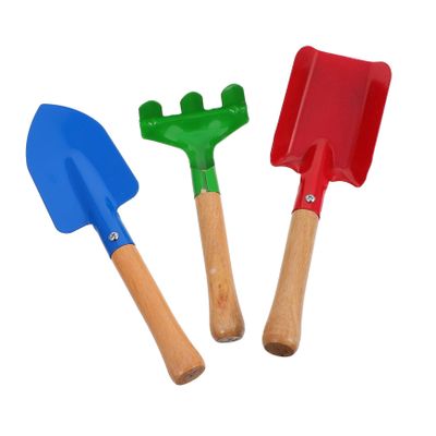 1 Set Gardening Tool Shovel and Rake for Planting Fun Garden Beach Safe Lightweight for