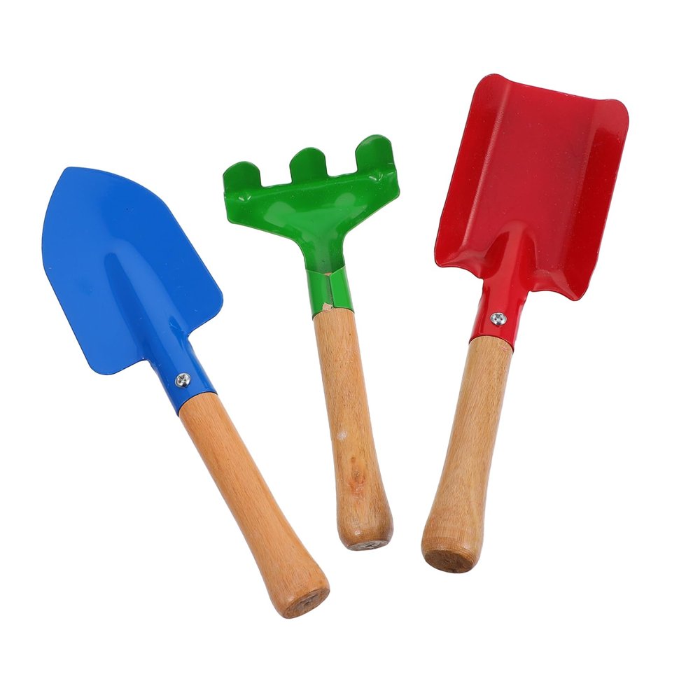 1 Set Gardening Tool Shovel and Rake for Planting Fun Garden Beach Safe Lightweight for