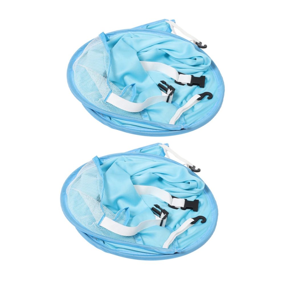 2Pcs Stroller Sunshade Canopy UV Protection Cover for Pushchairs Cars Windproof Design Portable Fit for Outdoor Use