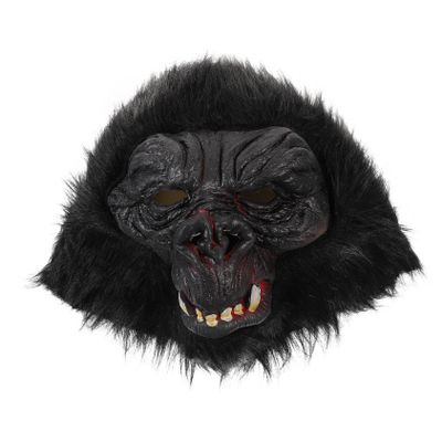 Abaodam Gorilla Head Mask for Halloween Novelty Costume Accessory Spooky Animal Prop for Parties Masquerades and Festivals Fun Decorative Mask for Creative Role Play