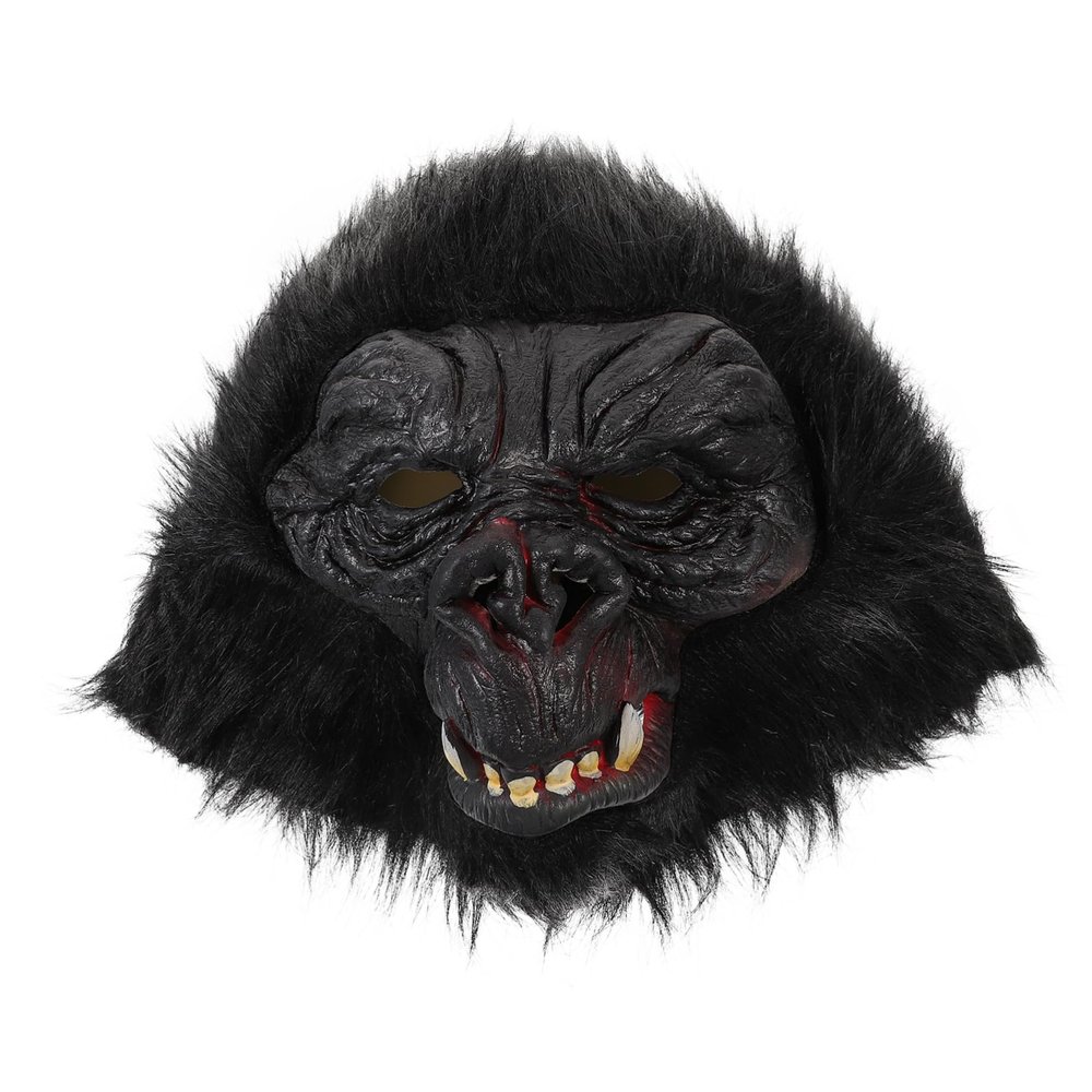 Abaodam Gorilla Head Mask for Halloween Novelty Costume Accessory Spooky Animal Prop for Parties Masquerades and Festivals Fun Decorative Mask for Creative Role Play