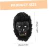 Abaodam Gorilla Head Mask for Halloween Novelty Costume Accessory Spooky Animal Prop for Parties Masquerades and Festivals Fun Decorative Mask for Creative Role Play view 2