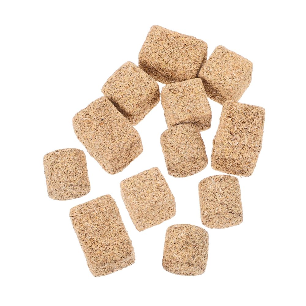BESTonZON 12pcs Miniature Hay Bales for Dollhouse Farm Realistic Fake Straw Bale Decorations Small Haystack Props for DIY Crafts and Western Themed Decor