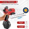 Gel Ball Blaster Splatter X6 Full Auto Splatter Blaster with Drum Long Hopper Light and Goggles Electric Splat Blaster Splatter Ball Pistol for Outdoor New Upgrade Team Games Ages 14+ (RED) view 3