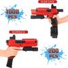 Gel Ball Blaster Splatter X6 Full Auto Splatter Blaster with Drum Long Hopper Light and Goggles Electric Splat Blaster Splatter Ball Pistol for Outdoor New Upgrade Team Games Ages 14+ (RED) view 4