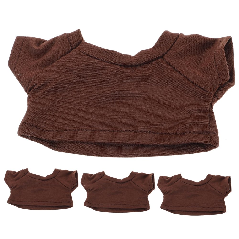 4PCS DIY Bear T Shirts for Stuffed Animals Cute Clothing for Plush Bears Fashionable Dress Up Options for Creative Play for Home and Travel