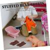 4PCS DIY Bear T Shirts for Stuffed Animals Cute Clothing for Plush Bears Fashionable Dress Up Options for Creative Play for Home and Travel view 4