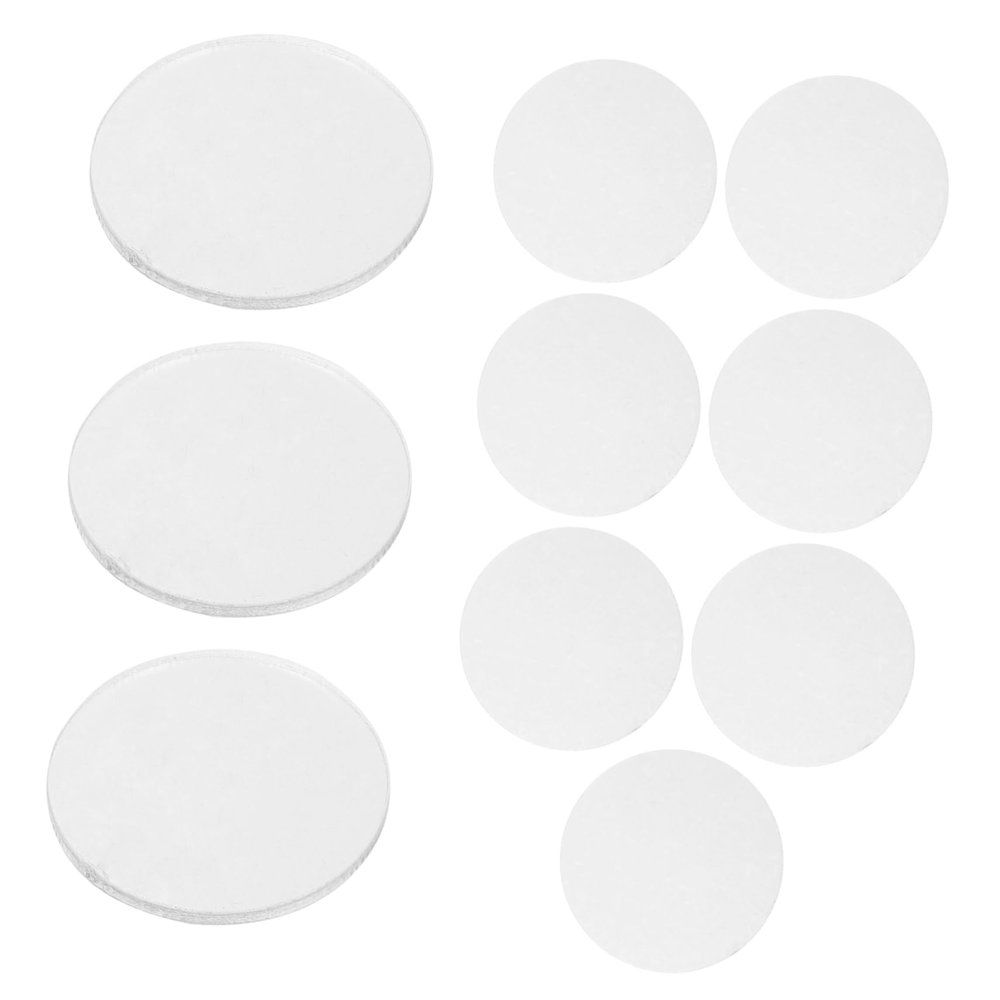 Abaodam 10pcs Acrylic Miniature Display Bases 2.5cm Round Stand for Anime Figures Model Miniatures and Tabletop Gaming Accessories