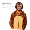 Abaodam 1Set Halloween Tiger Mask White Yellow Tiger Face Cover Material for Carnival Cosplay Suitable for All Ages view 4