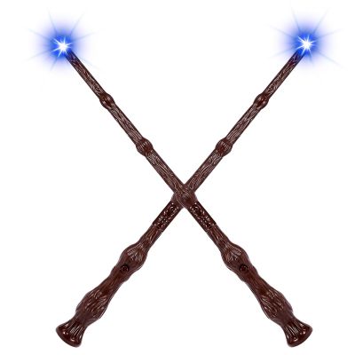 MagicRanger Light Up Wizard Magic Wands with Sound Illuminating Witch Wand Set for Kids Cosplay Birthday Party Favors, Hive 2PCS