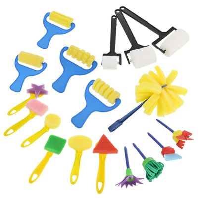 1Set Creative Art Supplies Sponge Painting for DIY Crafts Encourages Imagination Material for Indoor Activities Young Artists