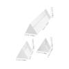 3pcs Optical Triangular Prisms for Photography Physics Experiments Glass for Light Refraction Creative Props Teaching Tools view 2