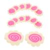 1 Pack Miniature Narutomaki Charms Fake Japanese Food Slices for DIY Nail Art Crafting Lightweight Clay Decorations for Creative Projects Dollhouse Decor view 1