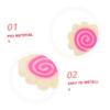 1 Pack Miniature Narutomaki Charms Fake Japanese Food Slices for DIY Nail Art Crafting Lightweight Clay Decorations for Creative Projects Dollhouse Decor view 3