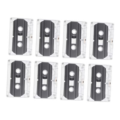 Abaodam 8pcs Recording Tape Blank Cassette Tape for Music Speech DIY Cassette Case