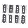 Abaodam 8pcs Recording Tape Blank Cassette Tape for Music Speech DIY Cassette Case view 1