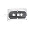 Abaodam 8pcs Recording Tape Blank Cassette Tape for Music Speech DIY Cassette Case view 2