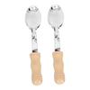 2pcs Folk Style Musical Spoons Rustic Metal Percussion Instruments for All Ages Easy to Play Friendly Handle for Parties and Outdoor Gatherings view 1