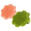 2Pcs Silicone Hair Brush and Scalp Scrubber for Newborns Gentle Hair Care Tool for Daily Bath Routine view 1