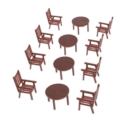 4 Set Scale Realistic Furniture for Dollhouse and Micro Landscape Decoration Compact Model Accessories to Inspire Creativity