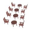 4 Set Scale Realistic Furniture for Dollhouse and Micro Landscape Decoration Compact Model Accessories to Inspire Creativity view 1