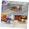 4 Set Scale Realistic Furniture for Dollhouse and Micro Landscape Decoration Compact Model Accessories to Inspire Creativity view 3