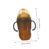 1Pc Wide Mouth Nursing Bottle Feeder with Dual Handles Soft and Lightweight Design for Newborns Flatulence System Capacity view 4