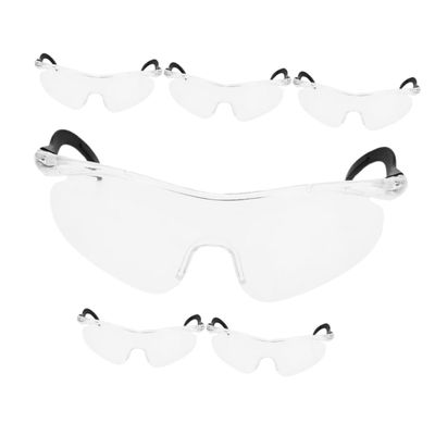 LALADEFIEE 6Pcs Comfortable Protective Eyewear Resistant Lightweight Design for Active Play and Laboratory Use Clear Against Debris
