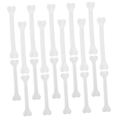 30pcs Simulated Human Bones Plastic Halloween Decorations with Hanging Holes for Indoor Outdoor Parties and DIY Crafts Fake Bones for Spooky Decor