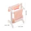 1 Set Miniature Towel Rack Model Realistic Dollhouse Bathroom Accessory for Decoration Sturdy Design for Miniature Displays and Doll Bathroom Scenes view 2