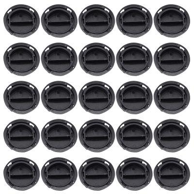 WATIIFUFU 50Pcs Piggy Bank Plugs Black Plastic Bottom Covers for Closure for Saving Boxes and Plaster Figurines Easy Tool Installation