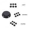 WATIIFUFU 50Pcs Piggy Bank Plugs Black Plastic Bottom Covers for Closure for Saving Boxes and Plaster Figurines Easy Tool Installation view 2