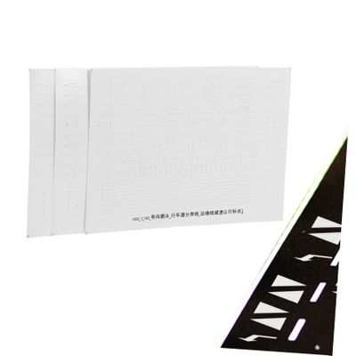 3 Sheets Traffic Play Stickers DIY Road Signs Marking Decals for Easy to Apply Remove Enhance Imagination Traffic Rule Understanding