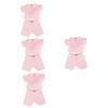 4 Sets Adorable Stuffed Bear Clothes Soft Doll Bear Costume Stylish Outfit for Stuffed Animals Photo Prop view 1