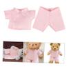 4 Sets Adorable Stuffed Bear Clothes Soft Doll Bear Costume Stylish Outfit for Stuffed Animals Photo Prop view 3
